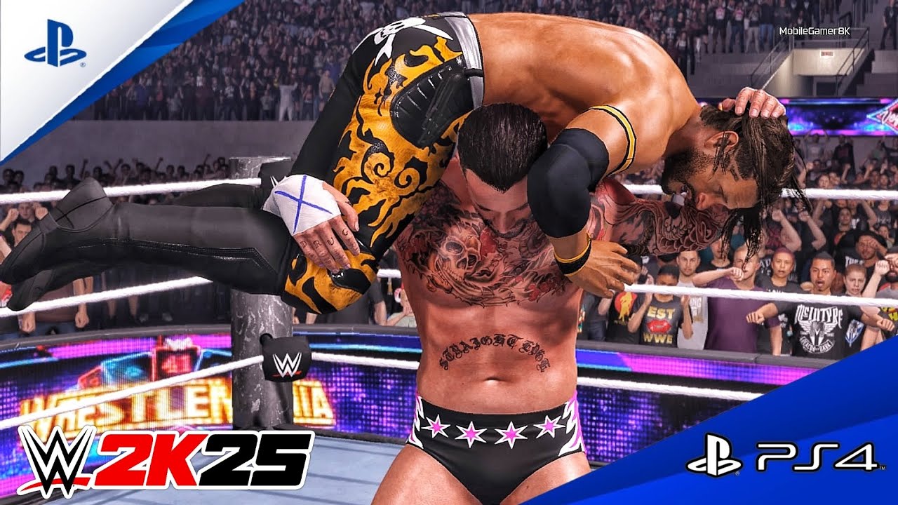 WWE 2K25 - CM Punk vs. Alex Shelley - Iron Man Match At WrestleMania 41 Day 2 | PS4™