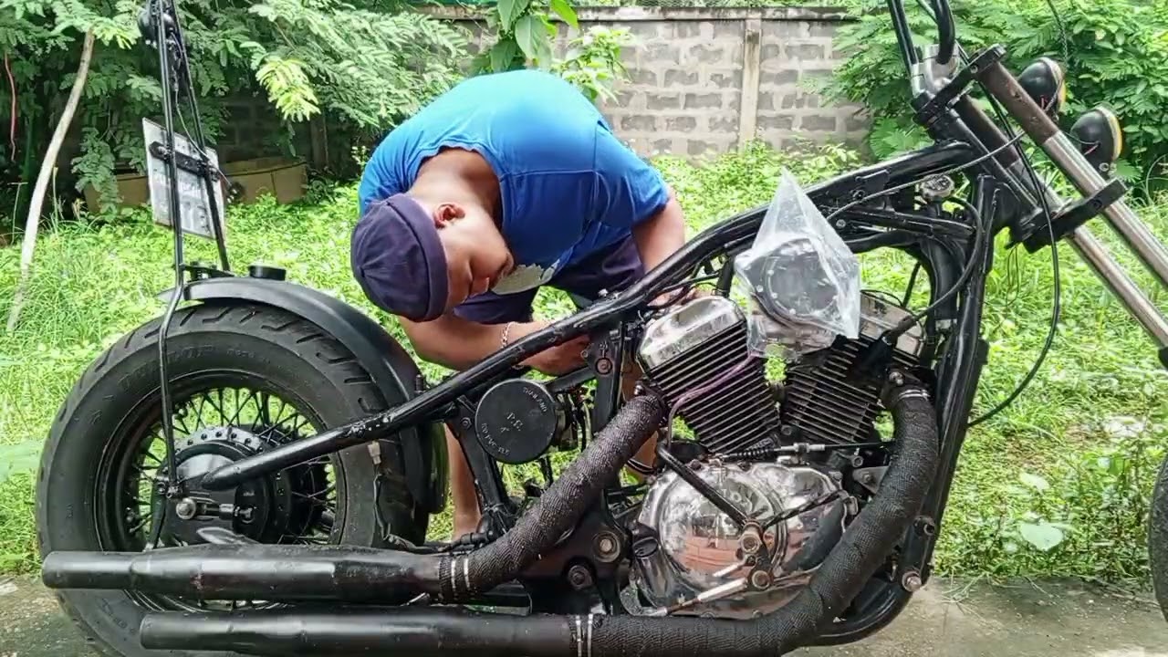 Honda steed 400 EP.11 ประกอบอะไหล่ชุดไฟพร้อมสตาร์ทเครื่อง