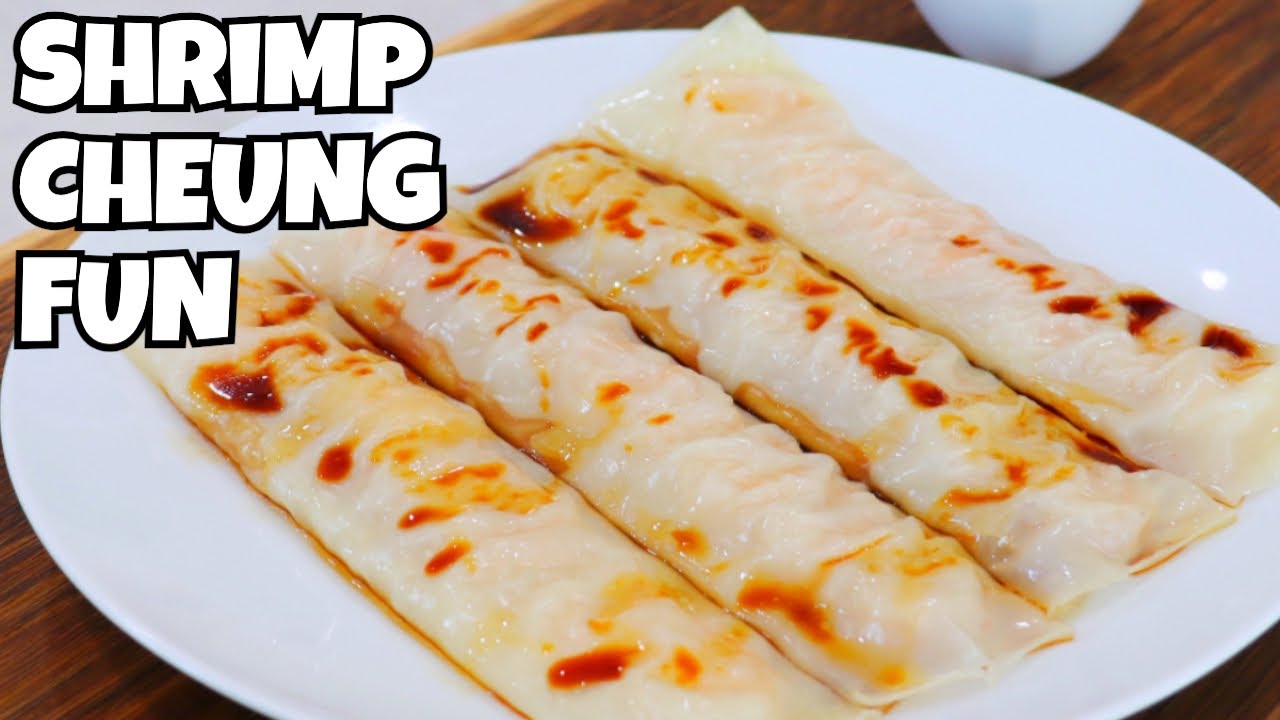 25-Min Shrimp Cheung Fun w/ Dumpling Wrappers: EASY Dim Sum Recipe!