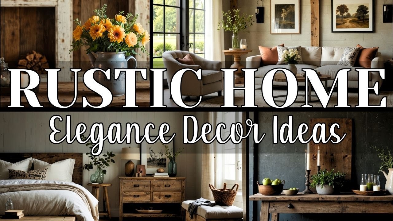 2025 Rustic Elegance Home Decor Ideas | Vintage Meets Modern Farmhouse Style