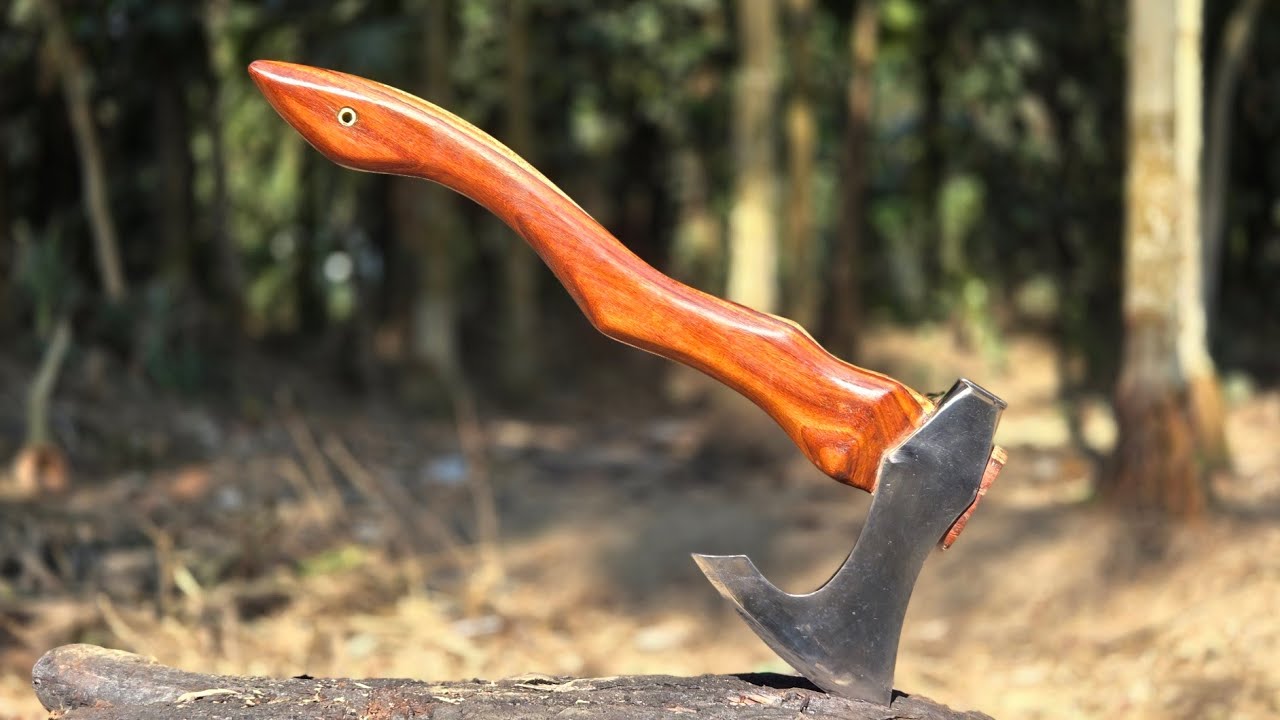 kulhari making! making a Vikings axe with hammer! carving axe/kulhari 