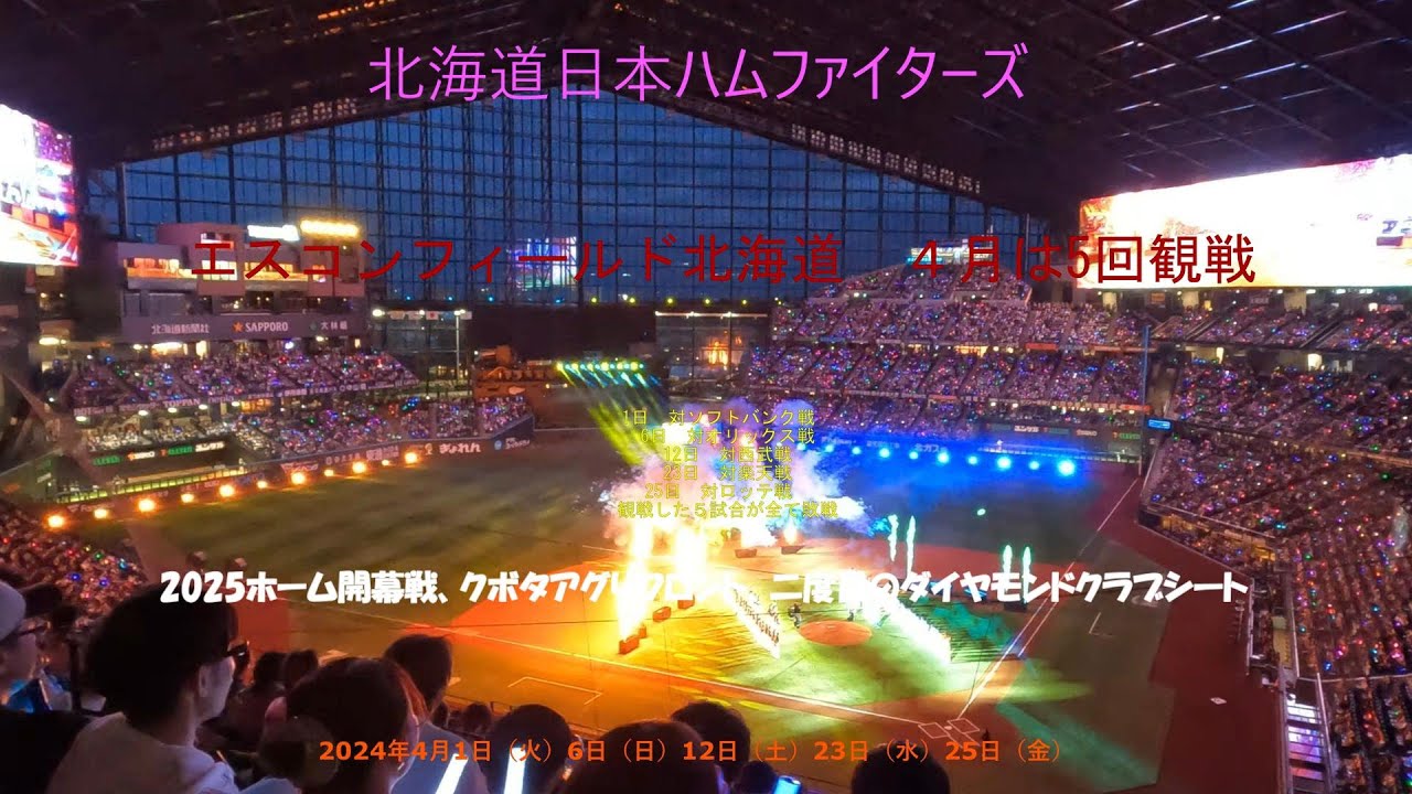 2025年4月　エスコンフィールド北海道　日本ハムファイターズ