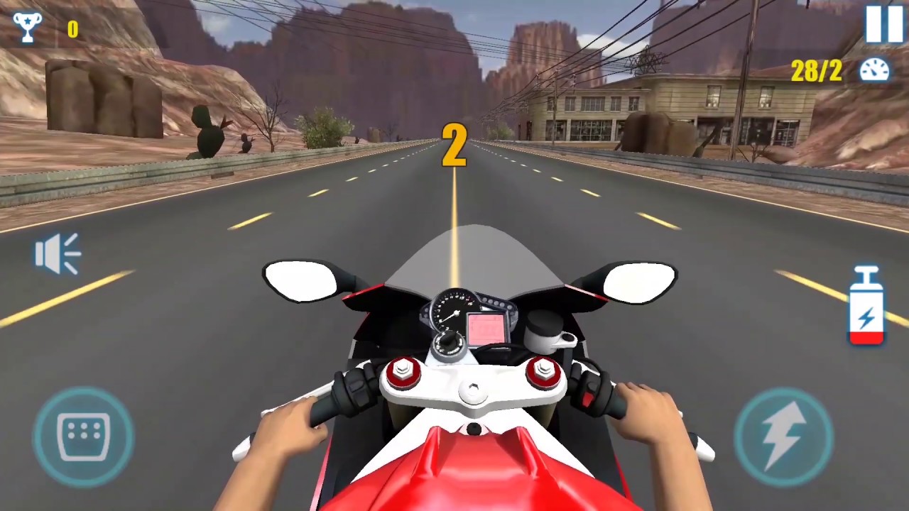 Moto Racing Rider - challenging motorcycle racing game Android Gameplay