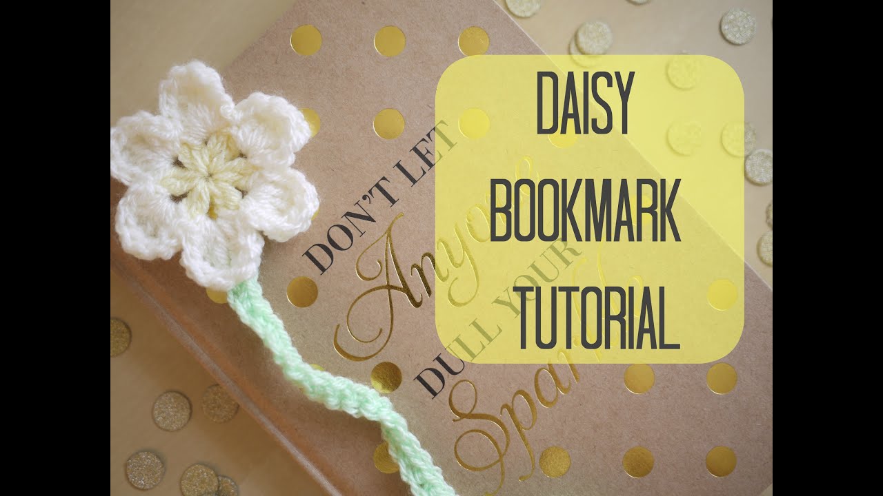 CROCHET: How to crochet a Daisy bookmark | Bella Coco