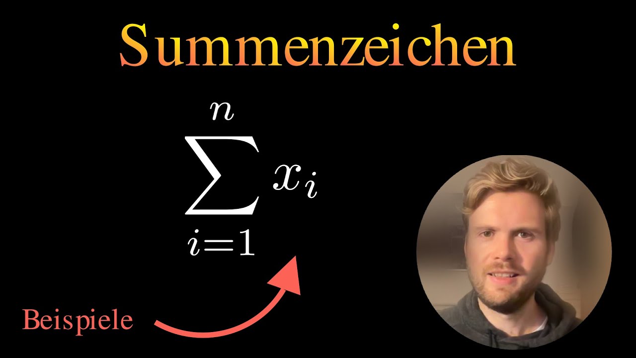 Summenschreibe & Summenzeichen (sigma) an Beispielen erklärt