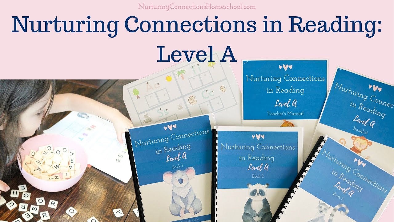 All About Nurturing Connections in Reading: Level A ***Beginning Reading Homeschool Curriculum***