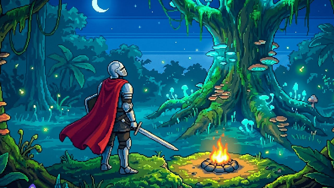 The forest is calm, I'll rest here