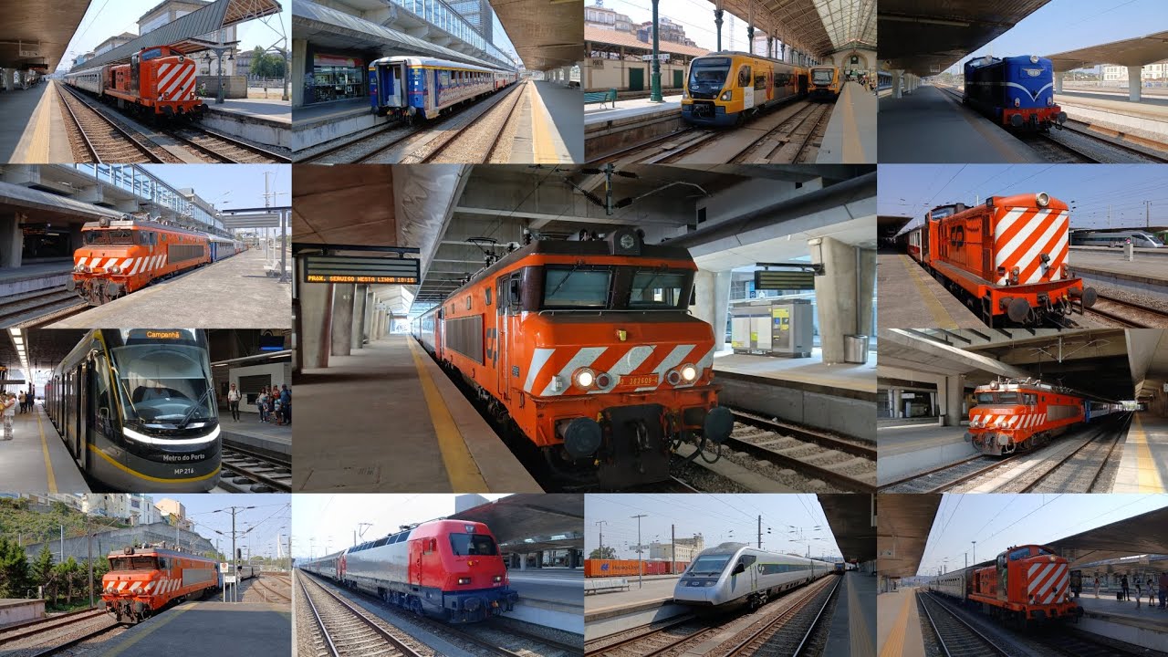 Comboios em Porto São Bento e Porto Campanhã e Metro do Porto - 23/8/2025