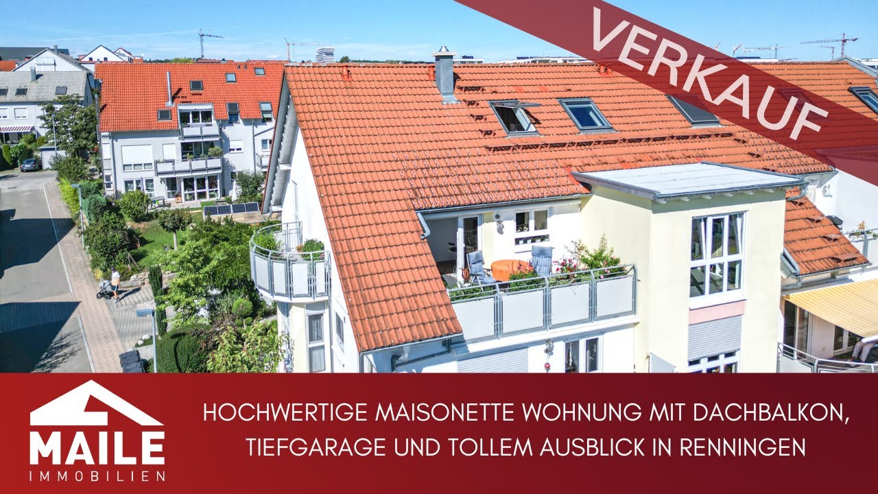 +bereits verkauft+ Hochwertige Maisonette Wohnung mit Dachbalkon, Tiefgarage und tollem Ausblick!