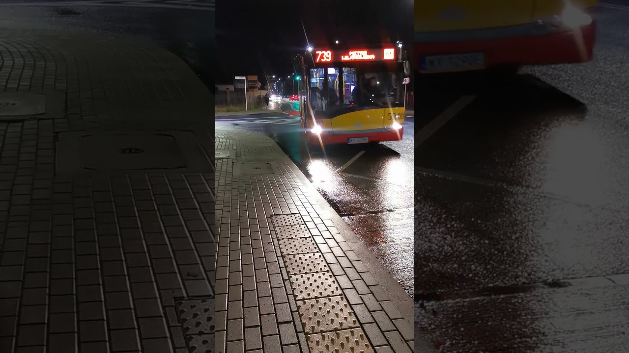 Przyjazd Solarisa Urbino 18 III #5240 (MZA Warszawa) na przystanek Osiedlowa (J&oacute;zefosław)