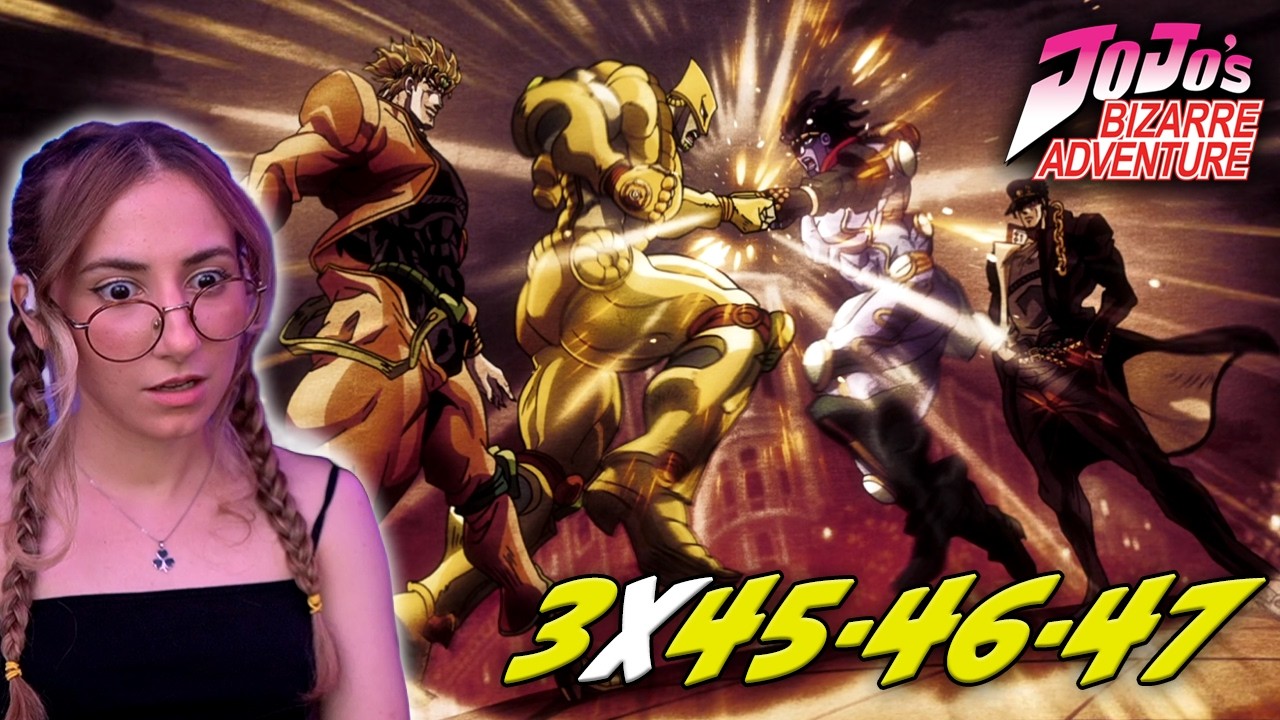 ZA WARUDO! JOTARO vs DIO! JoJo’s Bizarre Adventure 🔥 Stardust Crusaders EP 45-46-47 REACTION