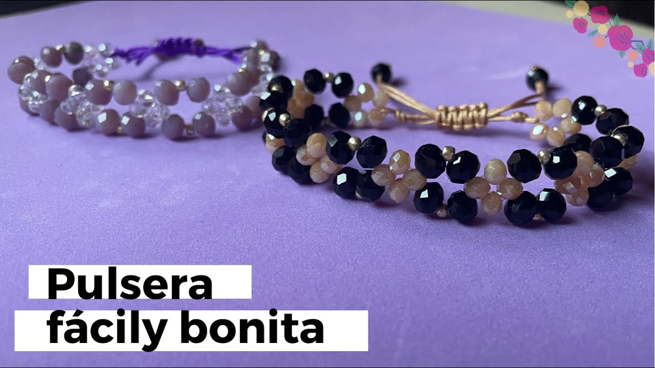 Pulsera con cristales paso a paso