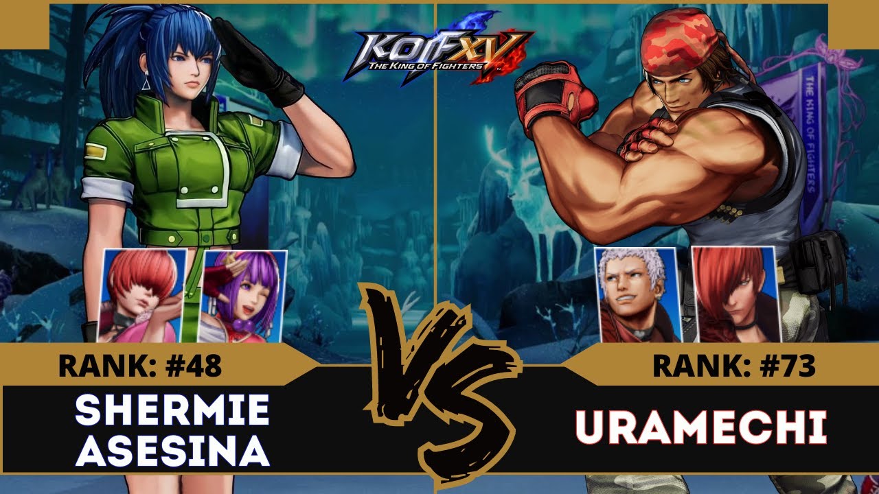 KOFXV⭐SHERMIE ASESINA (Leona/Athena/Shermie) vs URAMESHI (Yashiro/Iori/Ralf)⭐Ranked Match - 13/07/24