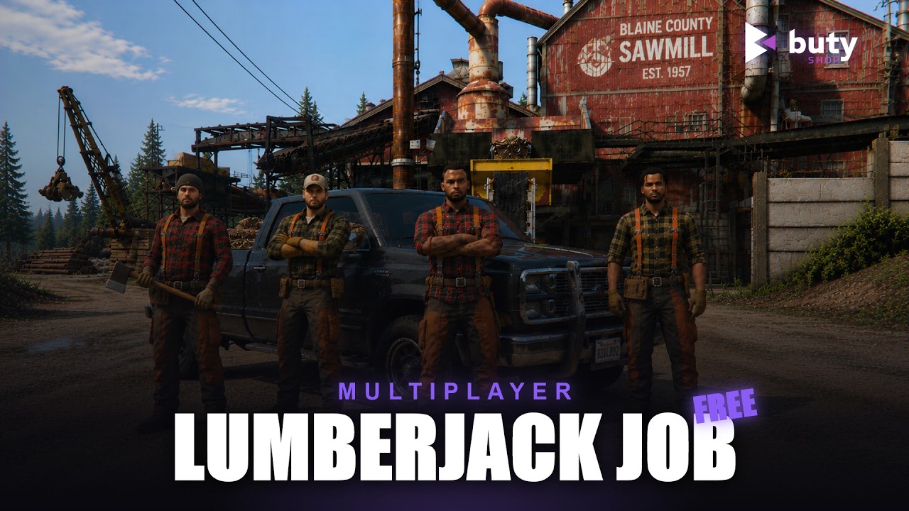 [FREE] Fivem Multiplayer Lumberjack Job | ESX, QBCore, QBX