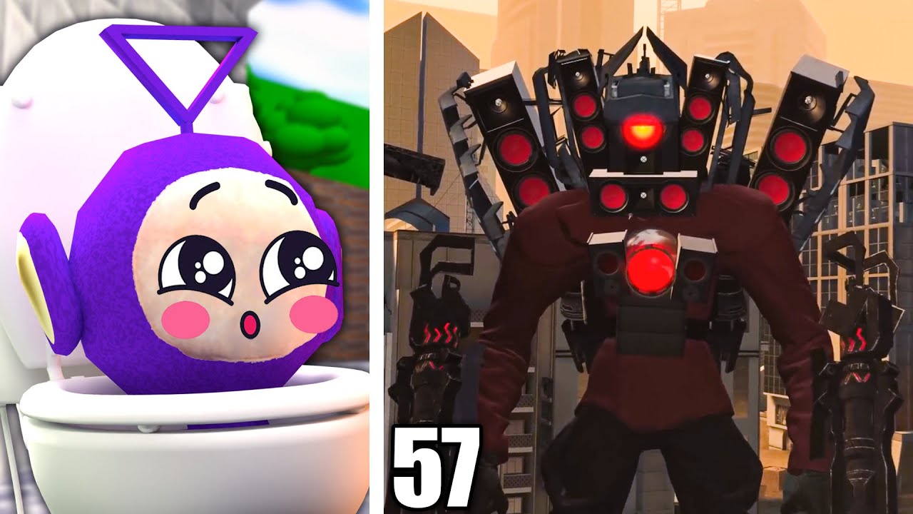 TITAN SPEAKEMAN IS SAVED SKIBIDI TOILET! | Tinky Winky Reacts: Skibidi Toilet New Seasons (57-1)