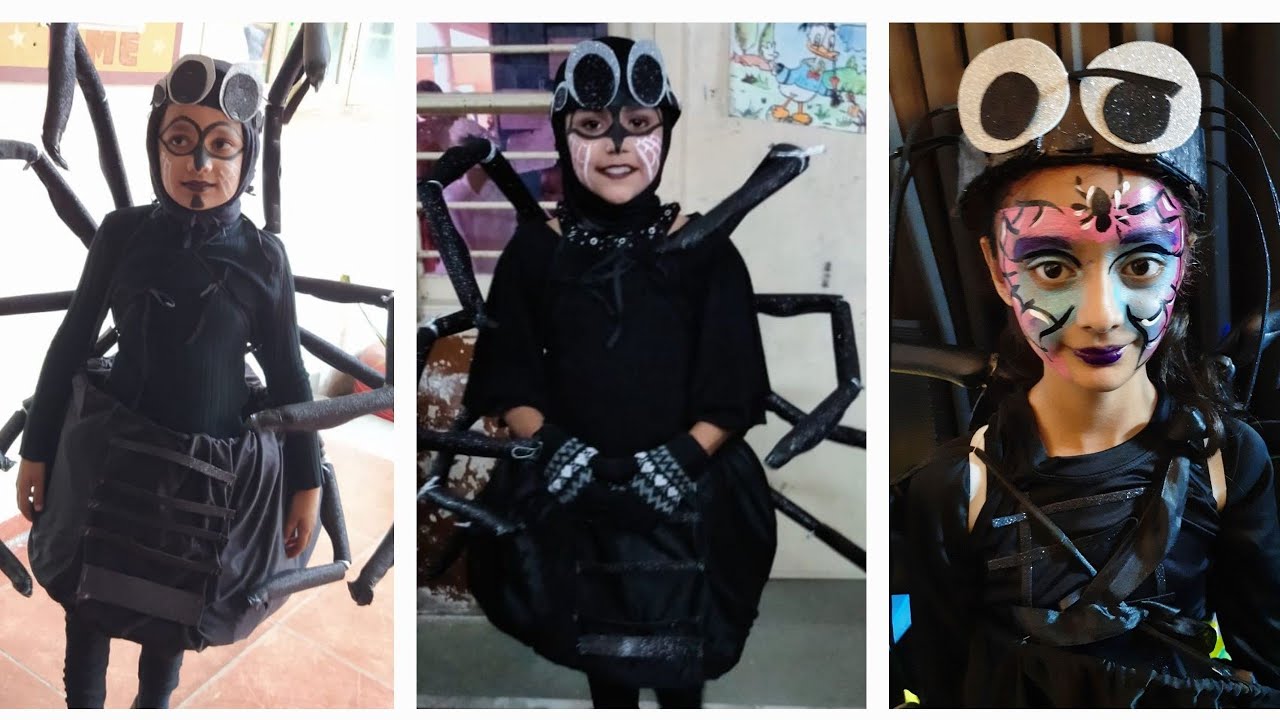 DIY Spider Costume | Spider Costume For Fancy Dress Competition | Fancy Dress Costume Ideas
