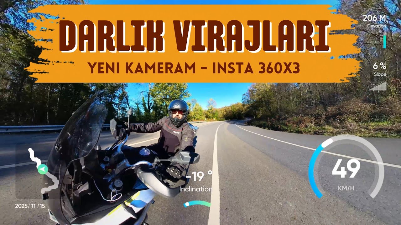 Insta360 ile Şile–Darlık Virajlarında Gündüz Sürüşü | 800MT Motosiklet Macerası