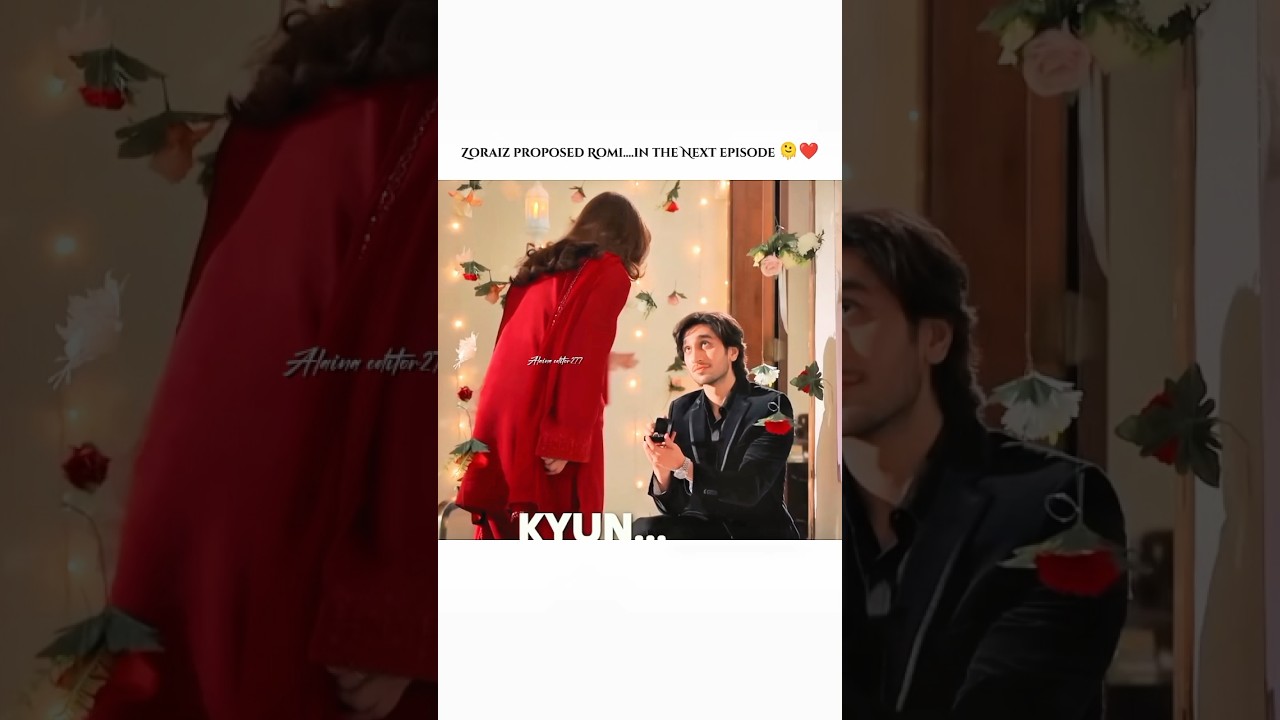Zoraiz proposed Romi ❤✨#love #yumnazaidi #trending #viralshorts #hamzasohail #foryou #edit #viral#yt