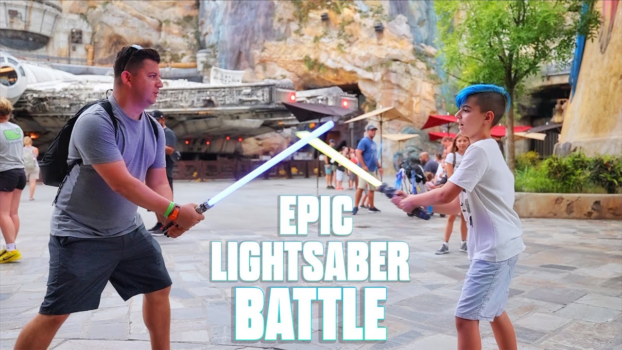 WE HAD A LIGHTSABER BATTLE IN THE MIDDLE OF DISNEY WORLD! BEST DAY EVER (VLOG 54) FUNHOUSE FAMILY