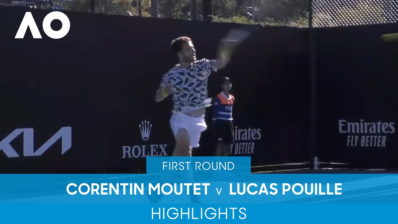 Corentin Moutet v Lucas Pouille Highlights (1R) | Australian Open 2022