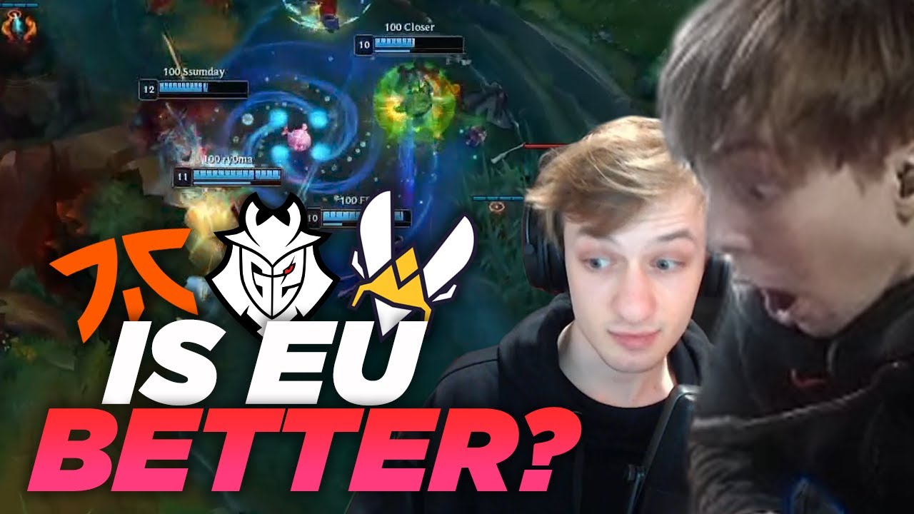 LS | C9 vs 100T Analysis | I Made LEC Pros Watch LCS Playoffs ft. G2 Mikyx, Nemesis, and Crownshot