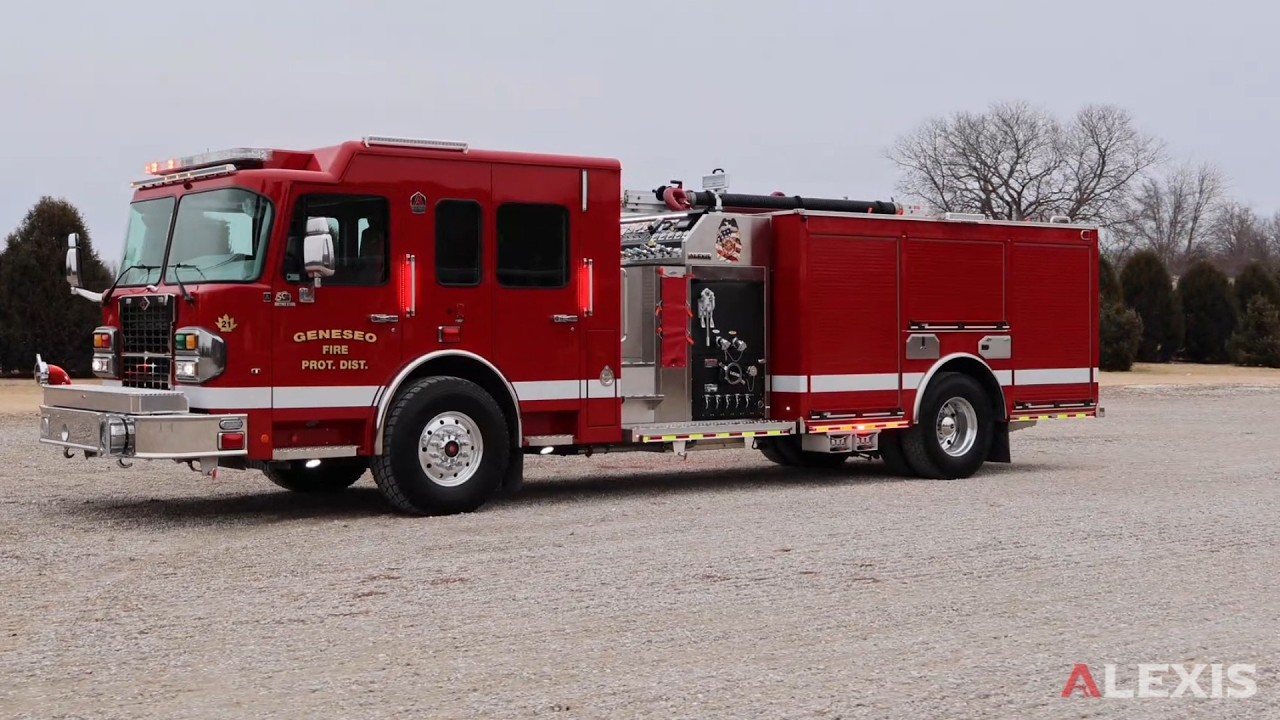 GENESEO FIRE PROTECTION DISTRICT - ALEXIS TOP MOUNT PUMPER #2657 - GENESEO. ILLINOIS
