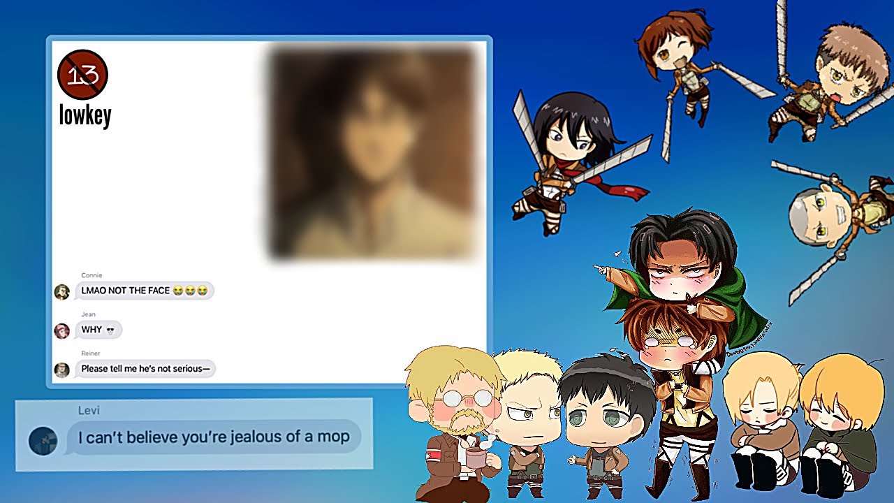 AOT Texts || A stormy sleepover with the scouts & Marley (Part 2) || lowkey 13+ || Ereri + ships