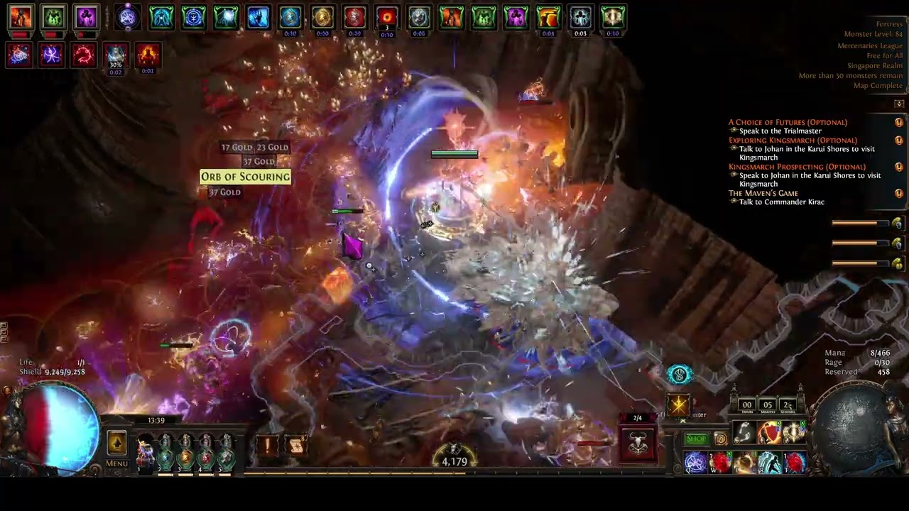 [PoE 3.26] Eviscerate ignite Elementalist vs T17 fortress