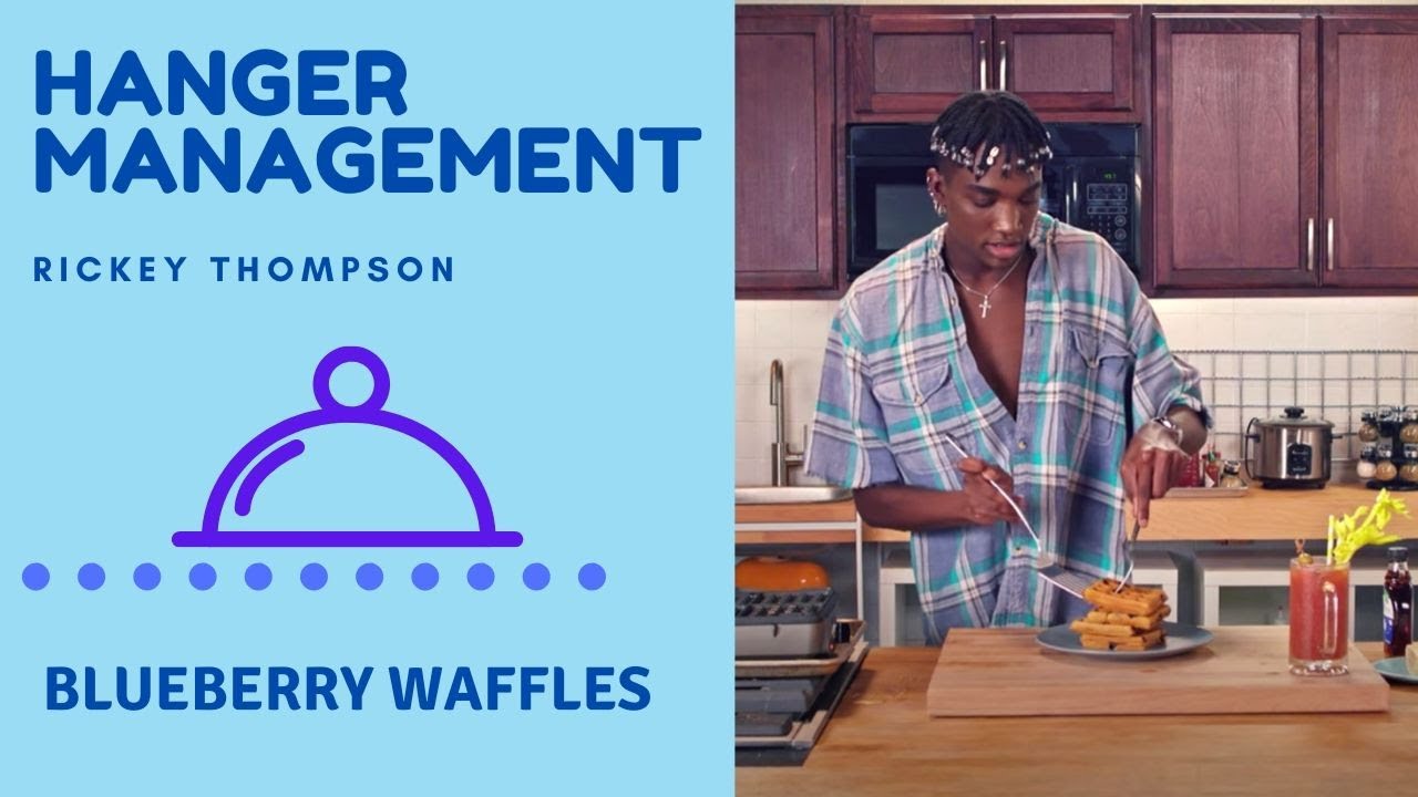 An Easy Blueberry Waffle Recipe For a Rough Morning | Hanger Management