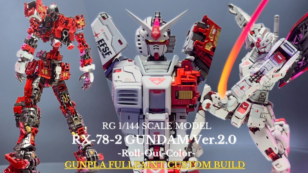 【ガンプラ全塗装】俺の《RG RX-78-2 ガンダム Ver.2.0》を皆に見て欲しい！【ロールアウトカラー】