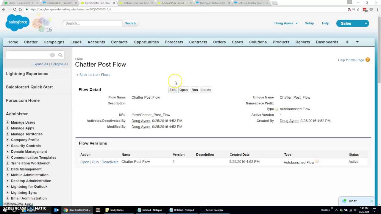 How to Run Flow from Page Button in Lightning Experience
