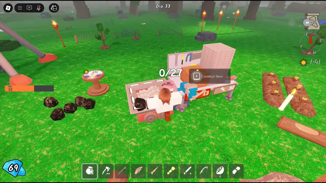 Jogando Roblox 1883 (Mapa: [💎] 99 noites na floresta 🔦)