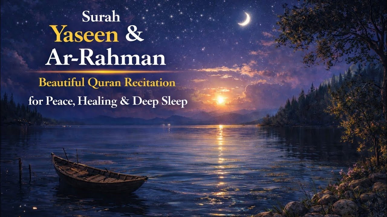 Surah Yasin (Yaseen) & Surah Ar Rahman | Beautiful Quran Recitation for Peace , Healing & Deep Sleep