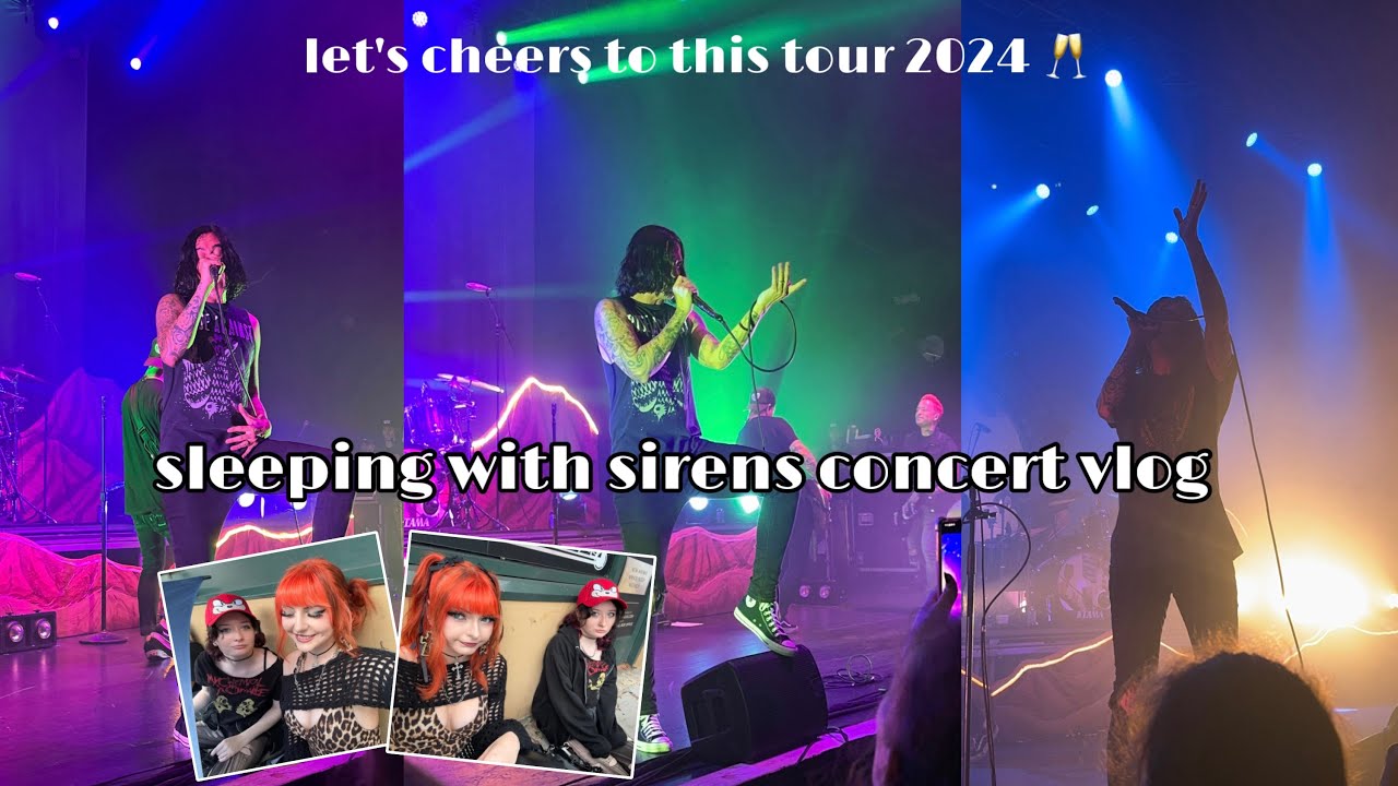 sleeping with sirens concert vlog | lets cheers to this tour 2024