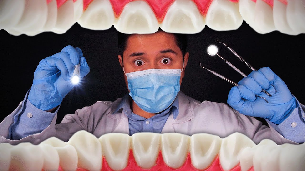 ASMR | FULLY Detailed Dental Exam & Teeth Cleaning
