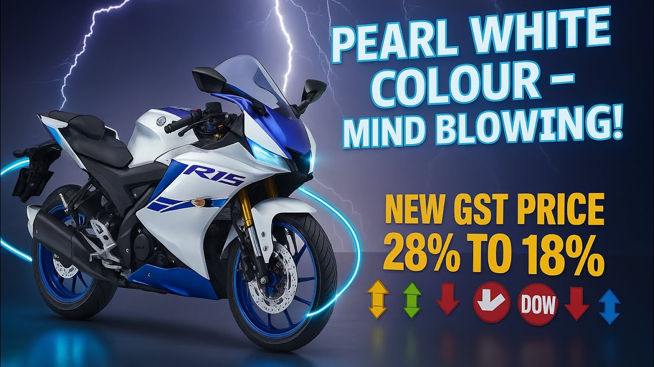 NEW YAMAHA R15 V4 Pearl white colour | New 2025 Model | Full Review.@thunderstorm009  @yamahaglobal 