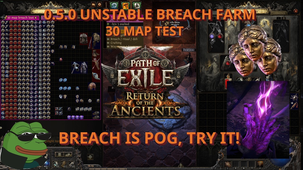 [0.5.0] Unstable Breach farm on t15 waystones - The Return of the Ancients!