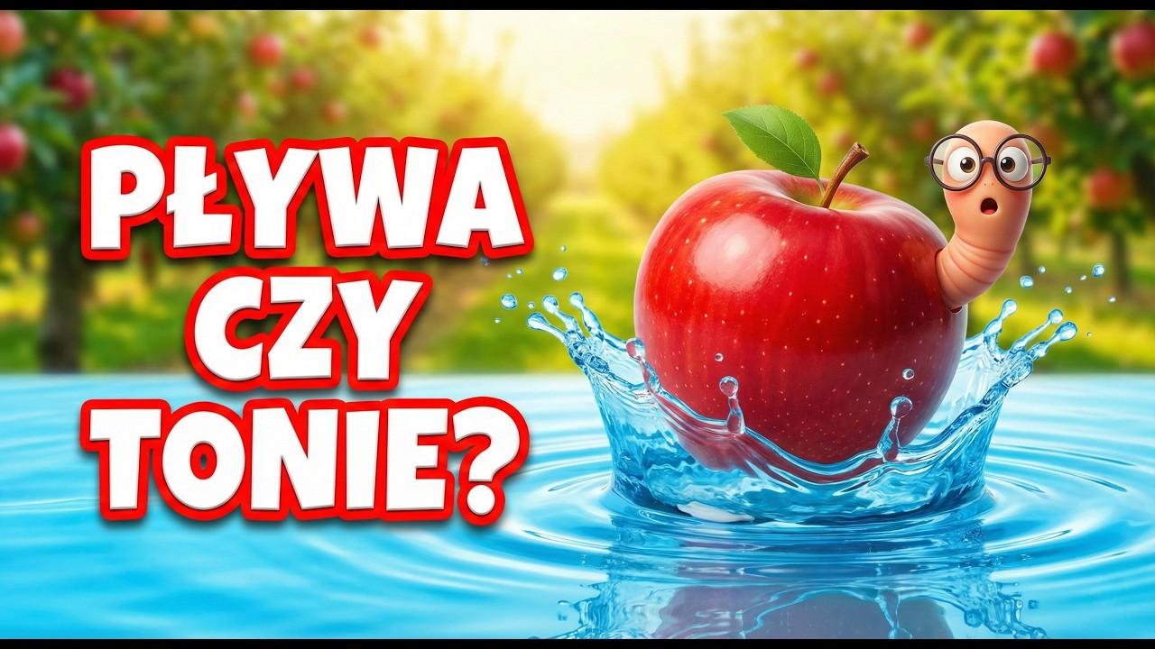 Dlaczego Jabłko NIE TONIE w wodzie? 🍎💦 Eksperyment dla Dzieci!
