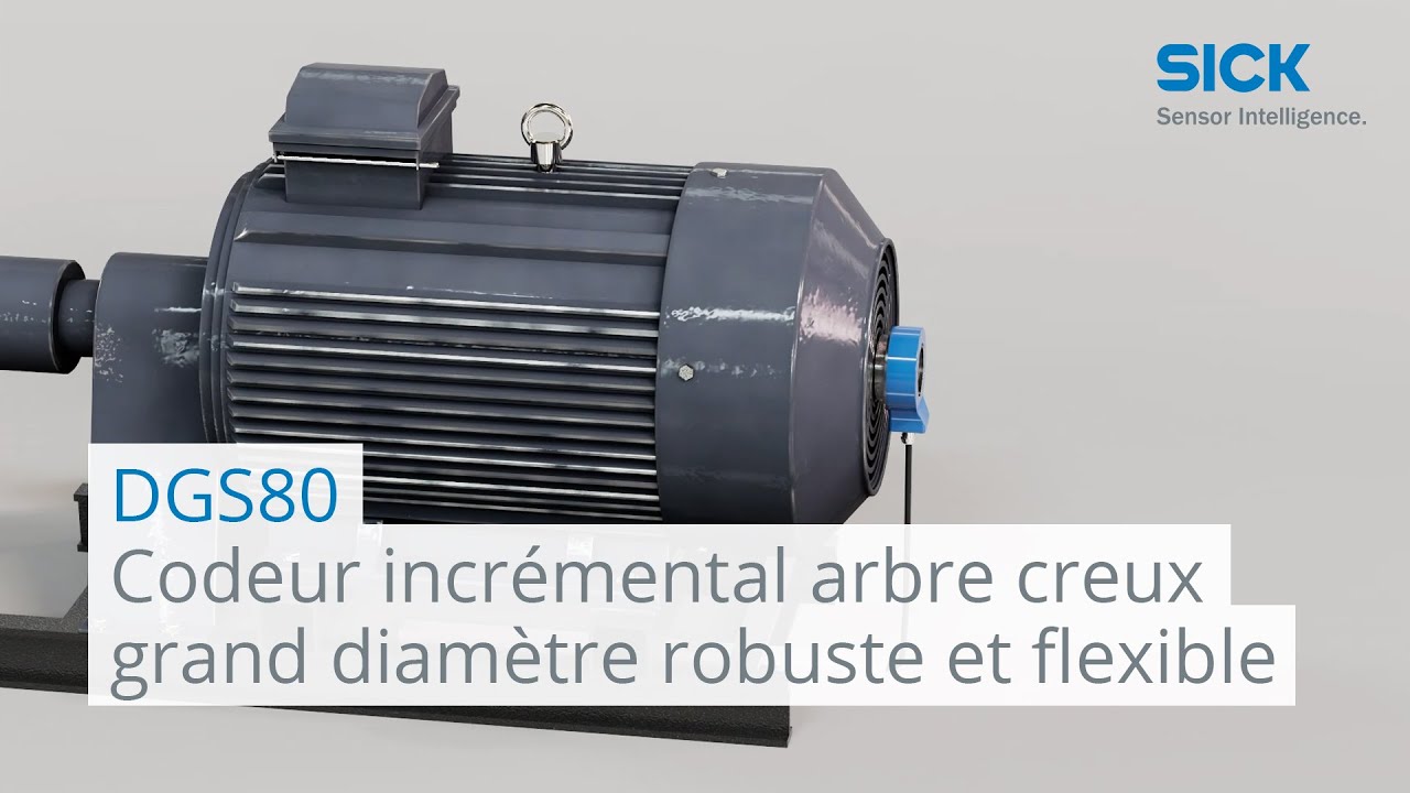 DGS80 - Codeur incr&eacute;mental arbre creux grand diam&egrave;tre robuste et flexible