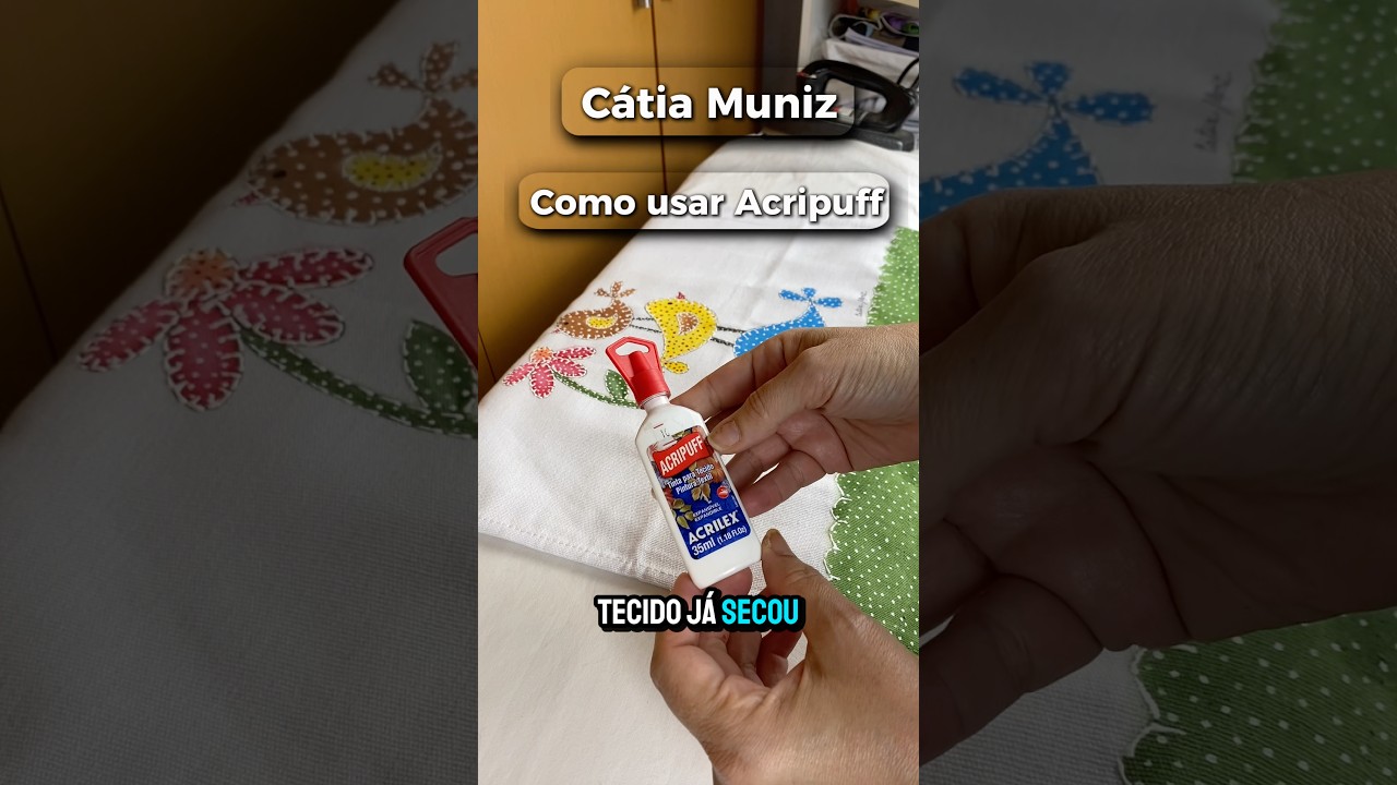 O que ningu&eacute;m te ensinou sobre a tinta Acripuff #pinturaemtecido #art #pinturatiza #artesanato #diy