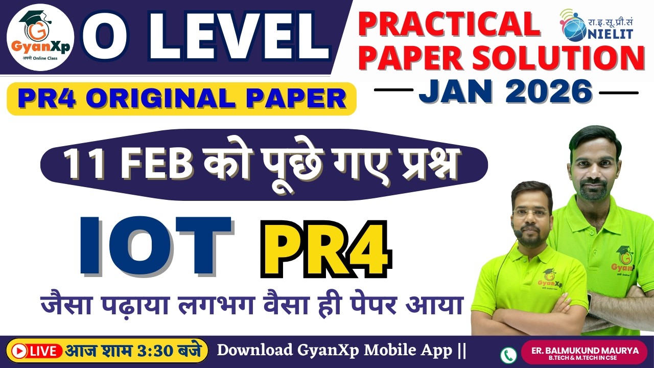 11 Feb JAN 2026 || practical question's Solution| PR4 | M4-R5.1 | O Level Practical Exam Jan 2026