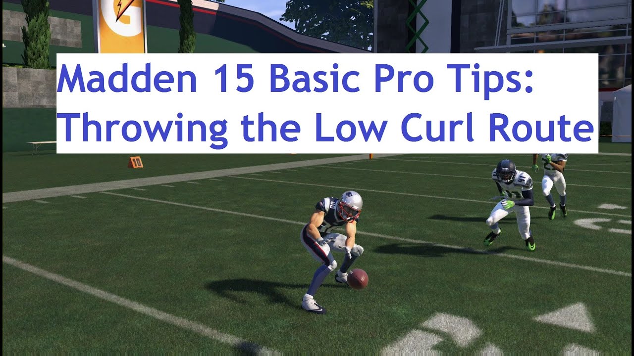 Madden 15 Basic Pro Tips - Throwing Low Curls - Beat Man Coverage Every Time.