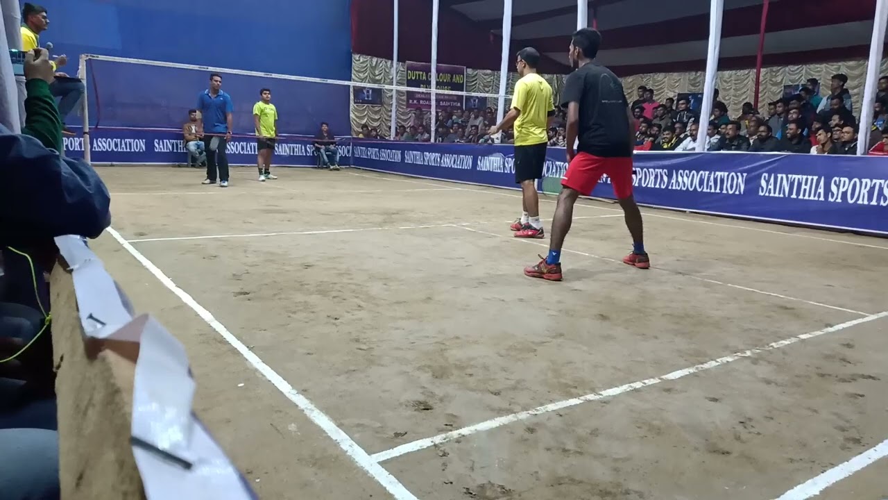 NILANJAN & PARTNER VS  RATIKANTA SAHA & ASUTOSH TIWARI BADMINTON TOURNAMENT 2020 At SAINTHIA 🔥