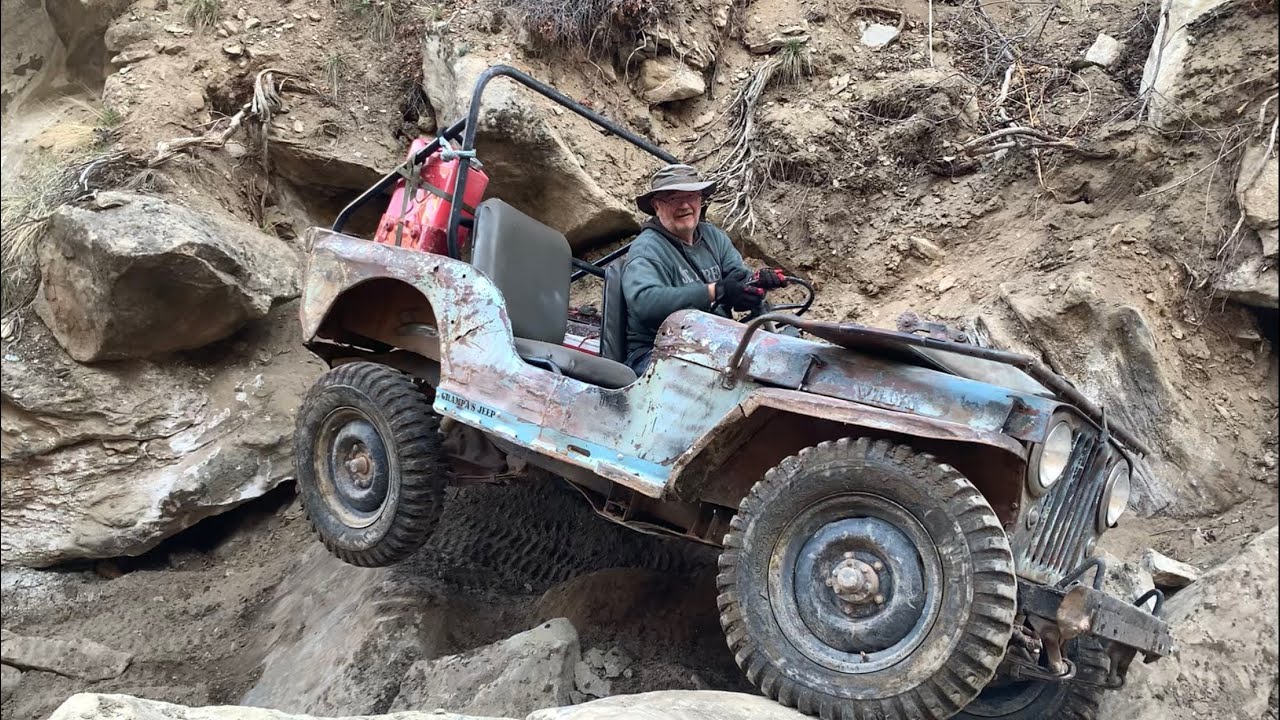 Bam Bam the MB and Grampa's Jeep the CJ2a on Colorado's 21 Road