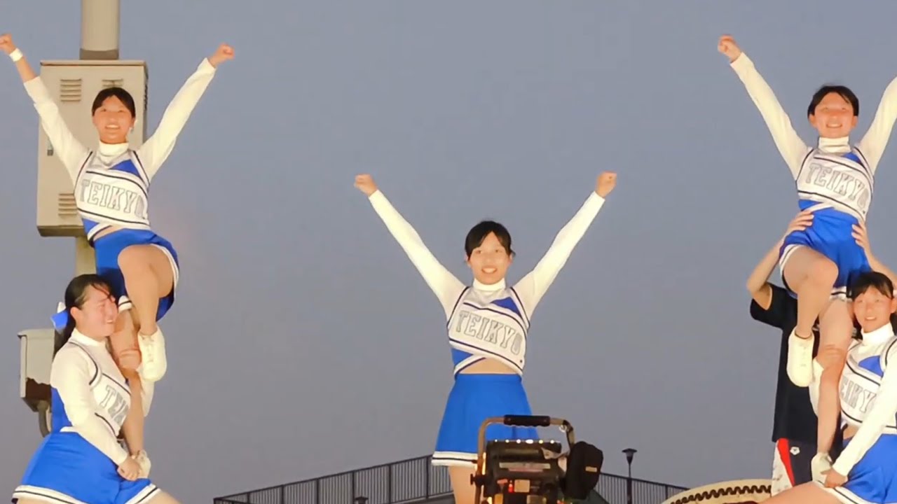 【チアリーディング】帝京第五高等学校チアリーディング部ブルースターズ(BLUE STARS) 元祖大洲のいもたき初煮会2025