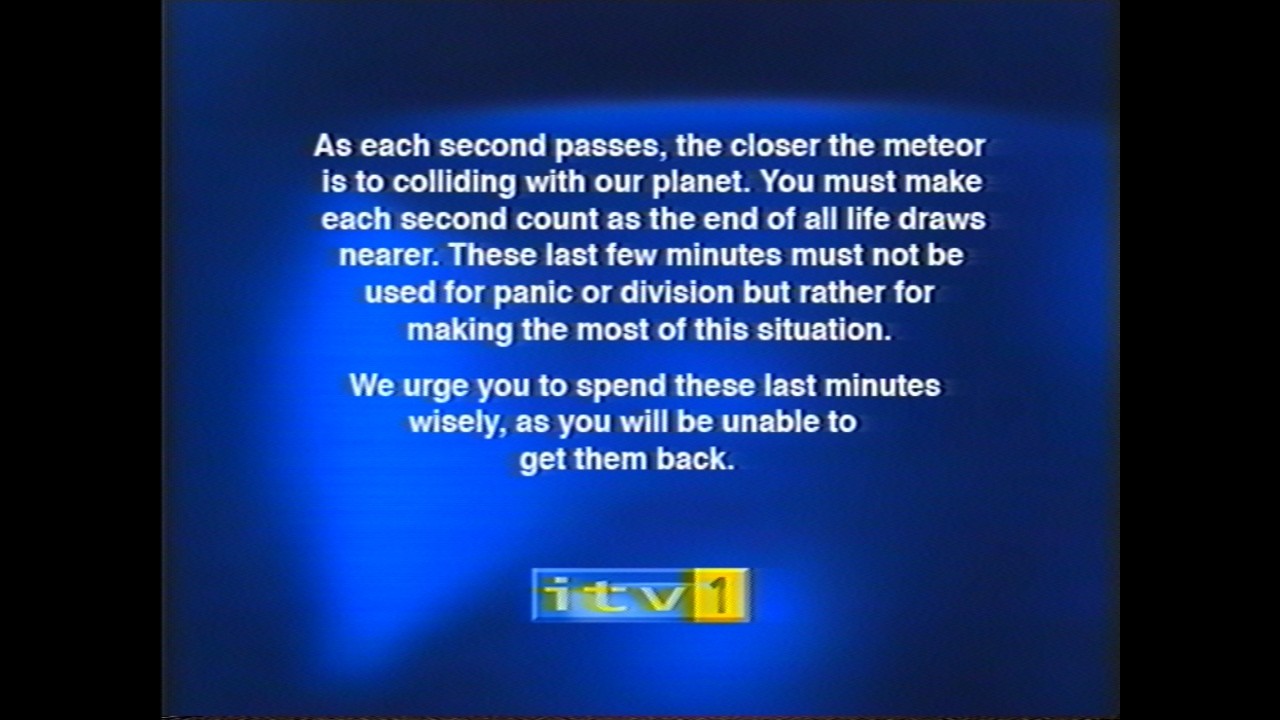 ITV EAS Scenario - Meteor Emergency Broadcast (2003)
