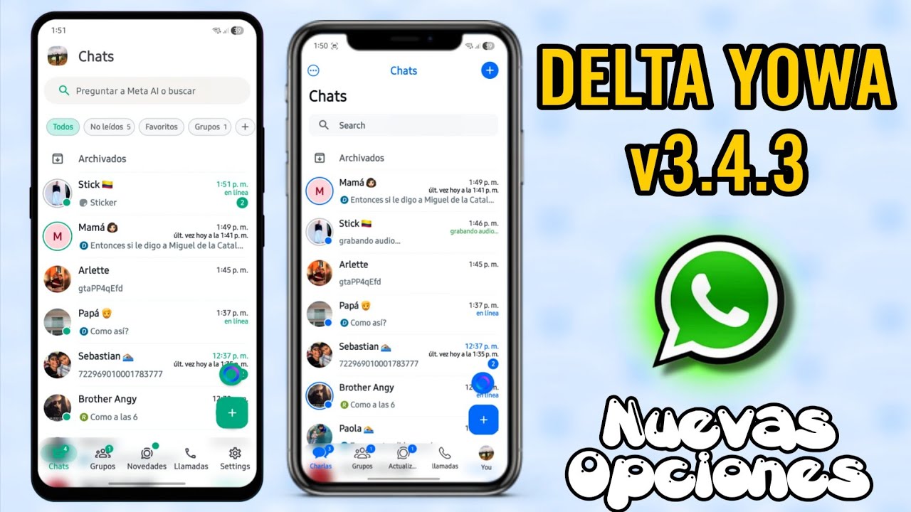 WhatsApp Delta Yowa V3.4.3 🔥 | Nueva Actualización 2026 ✅