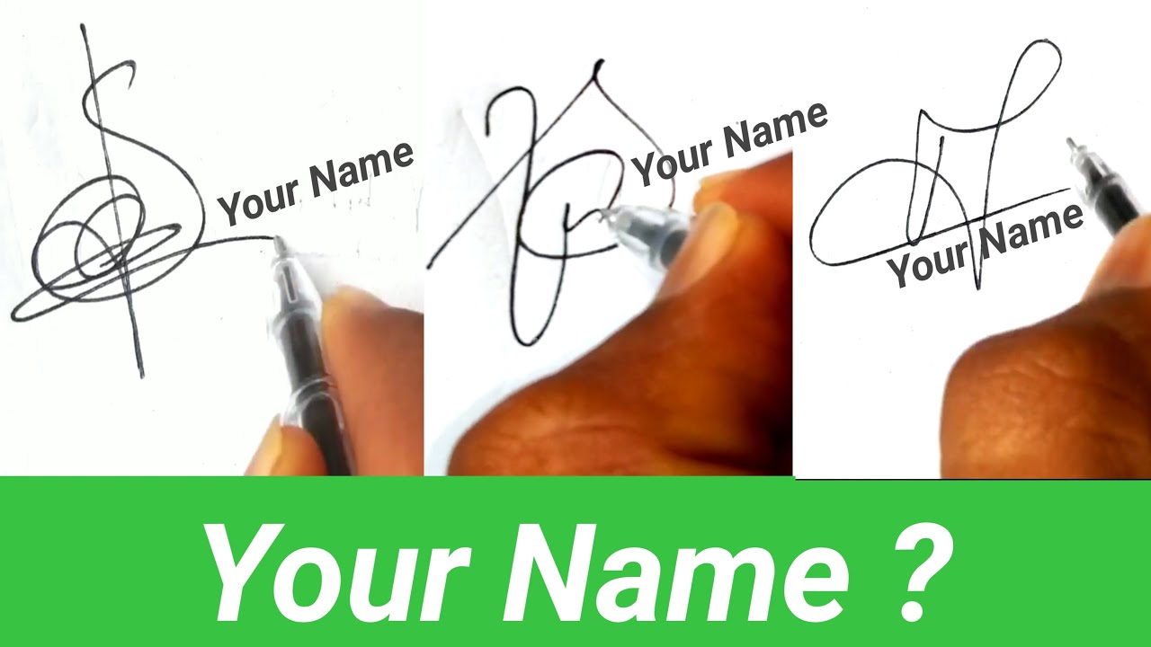 ✔️ Your Name Signature | How To Draw Your Own Signature | SIGNATURE
