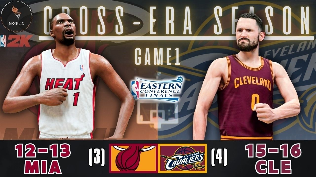 NBA 2K26 | '13 Heat vs '16 Cavaliers | Eastern Conference Finals Game 1 | Cross-Era Playoffs G72