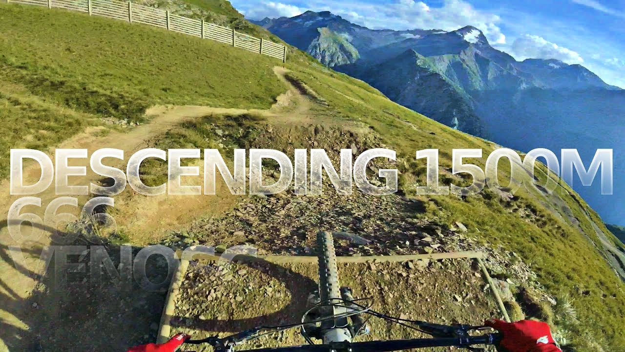 DESCENDING 1500 METRES - Bikepark Les Deux Alpes | 666 to Venosc -subtitled-